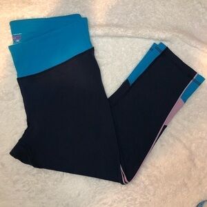 Tek Gear Blue and Purple Cropped Leggings